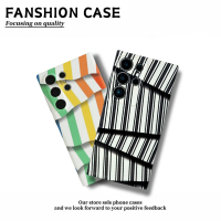 เคสโทรศัพท์, ลายทางขาวดำ, เหมาะสำหรับ Samsung S25 Ultra/S24/S23/S22/A04/A12/A25/A55/A73, ฟิล์มกันรอย