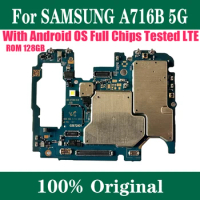 Unlocked Original For Samsung Galaxy A71 A716B 5G 128GB Not ID Locked Motherboard With Chips MB Logic Board Android System