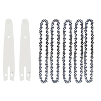 5PCS 6Inch Chainsaw Chain With Replacement Chainsaw Bar For Cordless Electric, Chainsaw Chain,