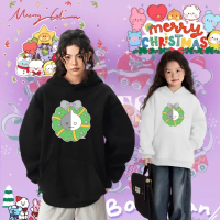 HOODIE BTS BARU BTS Xmas 2025, JIN SUGA J-H JM JK TY RM Bangtan Boys Cotton Printed hoodie, kain bag