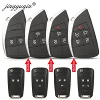 jingyuqin Modified Flip Remote Car Key Shell Case for Vauxhall Opel Astra J Zafira B Insignia Chevrolet Lova Aveo Cruze Buick