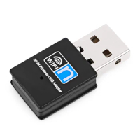 300Mbps Mini Wifi Adapter Wireless USB Network Card 2.4GHz Wireless USB WiFi Adapter Dongle PC Network Card