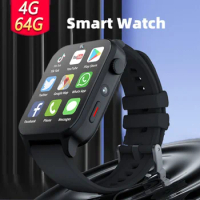 Original 4G LTE Smart Watch Men Women 4GB 64GB 1.99In CPU 8-Core Dual HD Camera Android Sim Card Slot GPS Wifi Google Play Video