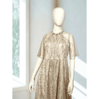 ATELIER MODE – Raglan ALine Midi Dress – Mona Dress Wanita– All Size