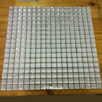 15 mm Silver 13 facets diamond mirror glass mosaic tile DIY home decoration bar display cabinet borders cloth room wall sticker