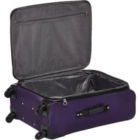 American Tourister Pop Max Softside Luggage with Spinner Wheels, Purple, 3-Piece Set (21/25/29)