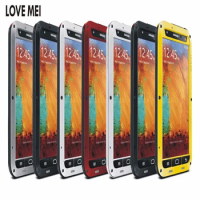 Original LOVE MEI Life Waterproof Metal Case for SAMSUNG Galaxy S6 S7 Edge S8 S9 S10 Plus S10E Note 9 8 3 Edge A3 A5 A7 A9 A8s
