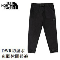 [ THE NORTH FACE ] 男 DWR防潑水縮口休閒長褲 黑 / NF0A4NB3JK3