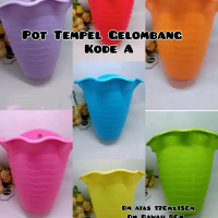 Pot Tempel Warna Pot Tempel Plastik Pot Tempel Gelombang Kode A