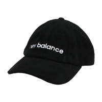 NEW BALANCE 毛圈棒球帽(防曬 遮陽 鴨舌帽 運動 帽子 NB「LAH31003BK」≡排汗專家≡