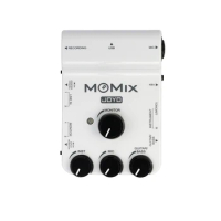 Joyo Momix Mixer Portable Sound Card Audio Mixer Stream Phone Live Guitar Bass Monitor Microphone Guitar Accessories