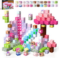 GobiDex Magnetic Blocks Kid Building Toys for 3+ Years Old Girls STEM Sensory Gifts for Princess Kid