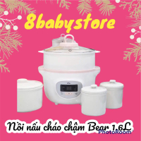(BẢN QUỐC TẾ) NỒI BEAR 3 THỐ NẤU CHÁO, NINH, HẦM, HẤP CÁCH THỦY BEAR 1.6 LÍT