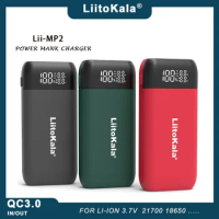 LiitoKala Lii-MP2 Lii-402 18650 21700 Rechargeable Battery Charger And Power Bank QC3.0 Input/Output Digital Display