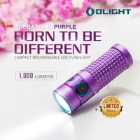 【錸特光電】OLIGHT S1R II 暮光紫  1000流明 EDC 手電筒 尾部磁鐵 電量顯示 指揮家二代 MCC
