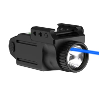 500Lumens Flashlight Blue Laser Gun Tactical Light Combo Glock Laser Flashlight for Airsoft Glock 19 Accessories Picatinny Rail
