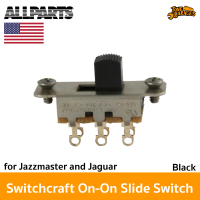 Allparts Switchcraft® Black On-On Slide Switch for Jazzmaster® and Jaguar
