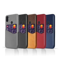 【拼布皮革】SAMSUNG Galaxy M11 插卡手機殼(5色)