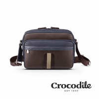 Crocodile 鱷魚皮件 Mocha系列 男生包包推薦 斜背包 橫式側背包 真皮包包-0104-10403-02-新品上市