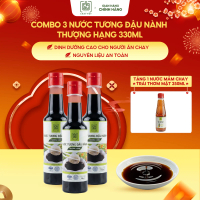 [330ml x 3] Combo 3 Nước Tương Đậu Nành Thượng Hạng 330ml  - Chay Tốt Market