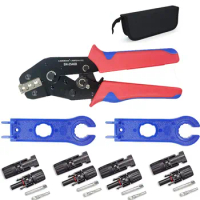Solar Crimping Tool Kit For Photovoltaic Cable Connector Mini Hand Crimping Set SN-2546B