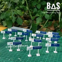 Miniatur Papan Nama Stasiun Kereta Api