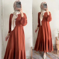 LC - Queena Gamis Bahan Kaos Combed 24s Duyung Busui Wanita Kekinian Queen Cinamon