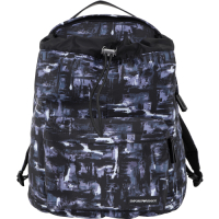 Emporio Armani 筆電格層尼龍束口後背包(黑紫色)