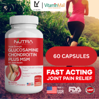 Fast delivery Nutra Botanics Glucosamine Chondroitin MSM Triple Strength, Premium Joint Health Sup