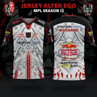 【Free Custom Name & Number】NEW ARRIVAL|JERSEY ALTER EGO S12 WHITE TERBARU|JERSEY GAME|JERSEY ESPORT|
