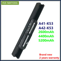 A31-K53 A32-K53 Laptop Battery for Asus A41-K53 A42-K53 K53 K54 K84 K93 X54H X54HR X54HY X54LY A43 Series 14.4V 4400mAh