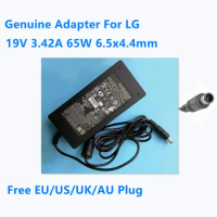 Genuine 19V 3.42A 65W ADS-65AI-19-3 19065E EAY65689605 PA-1650-68 Power Supply AC Adapter For LG R400 M2280D Monitor Charger