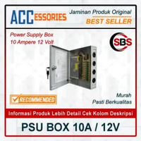 POWER SUPPLY CCTV BOX 10 AMPERE / 12 VOLT