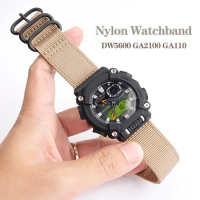 Nylon Watch Modified Watchband For Casio DW5600 5610 GA900 GA110 GWB5600 GA2100 Strap 16mm Waterproof Outdoor Sports Bracelet