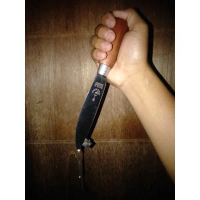 Ijaka221 Pisau Cap Garpu 5Inchi, Original Made In Solingen Germany. Pisau Daging, Pisau Legendaris.