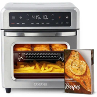 Air Fryer Oven, 13 Qt Airfryer Toaster Oven, 11-in-1 Functions with Rotisserie, Dehydrate, Dual Heating Elements Convection Fan