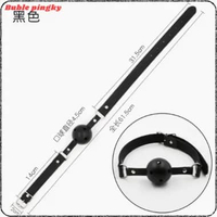 BDSM SUMBATAN MULUT BALL MOUTH GAG ALAT PENUTUP MULUT INLUED NIPPLE Hitam