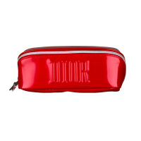 Dior 迪奧 紅色亮皮化妝包