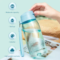 Tupperware 550ML Sports Air Water Bottle Drinking Bottles Portable Drinking Water Cup for Gym Outdoor Gift