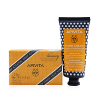 艾蜜塔 Apivita - 保護蜂蜜套裝：護手霜透明質酸和蜂蜜 50ml+ 天然皂蜂蜜 125g