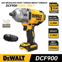 DEWALT DCF900 Brushless Impact Wrench 1/2" Inch High Torque With Hog Ring Anvil 20V Cordless Wrench Power Tools DCF900B