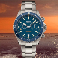 【MIDO 美度】OCEAN STAR 海洋之星 陶瓷錶圈 鈦金屬 潛水機械計時腕錶 女王節(M0266274404100)