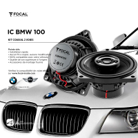 M5r FOCAL【IC BMW 100】4” 兩音路同軸BMW專用單體 BMW、MINI車系專用汽車喇叭