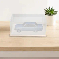 Clear Acrylic Display Case Storage Box Protection for 1:24 Model Cars Collectibles Vehicle Scene Toy Figures Toys Mini Dolls