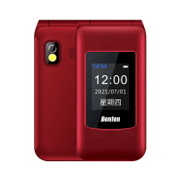 Benten F60 Plus 雙螢幕4G折疊手機-紅色-送皮套+電池