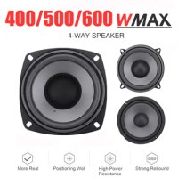 4/5/6Inch Car HiFi Coaxial Speaker 400/500/600W 2-Way Universal Auto Audio Music Stereo Subwoofer Full Range Frequency Speakers