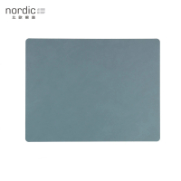 【北歐櫥窗】LIND DNA NUPO 皮革餐墊(方形、淺藍)