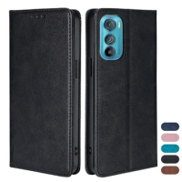 Magnetic Wallet Case for Motorola Edge 30 20 S Pro Neo Fusion Lite Plus 2022 Leather Flip Mobile Phone Case with Cover Stand