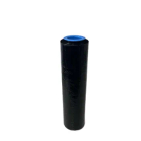 PE Black Stretch Film Anti Penetration Packaging Material Large-size Plastic Film on a Roll Suitable for Logistics Pallet Wrap
