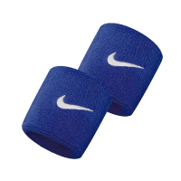 Nike 護腕 Swoosh Wristbands 男女款 球類運動 兩隻入 勾勾 基本款 藍 白 NNN0440-2OS
